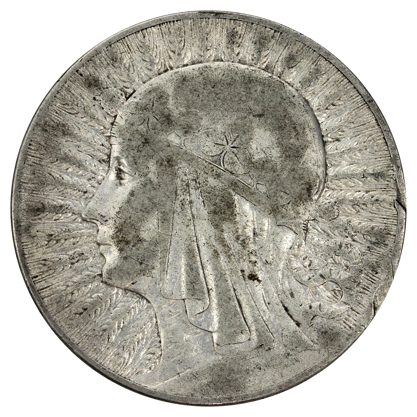 Poland 1933W 5 Zlotych Very Fine (VF20)