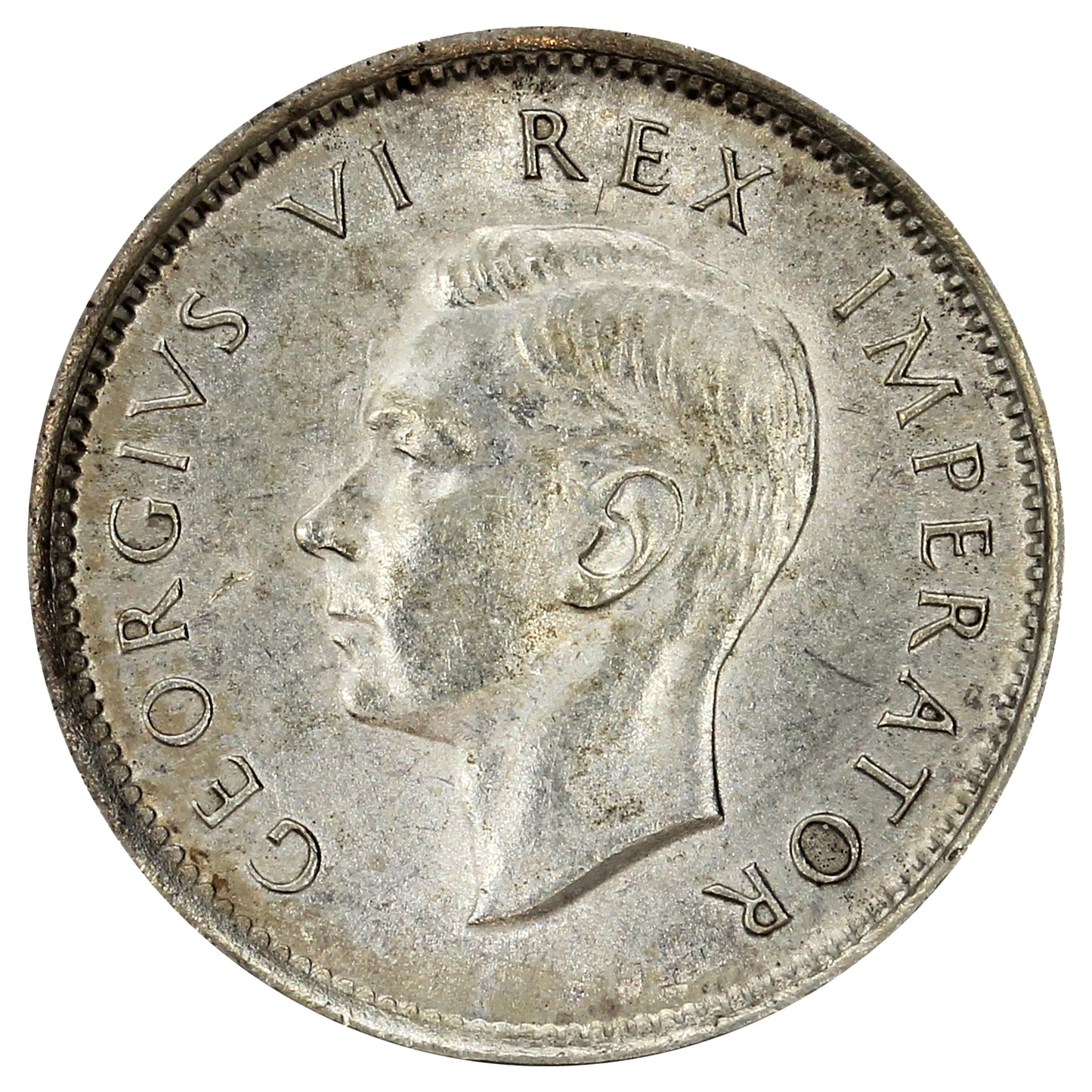 South Africa 1943 6 Pence Brilliant Uncirculated (MS63)