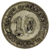 Straits Settlements 1901 10 Cents Fine (F12)