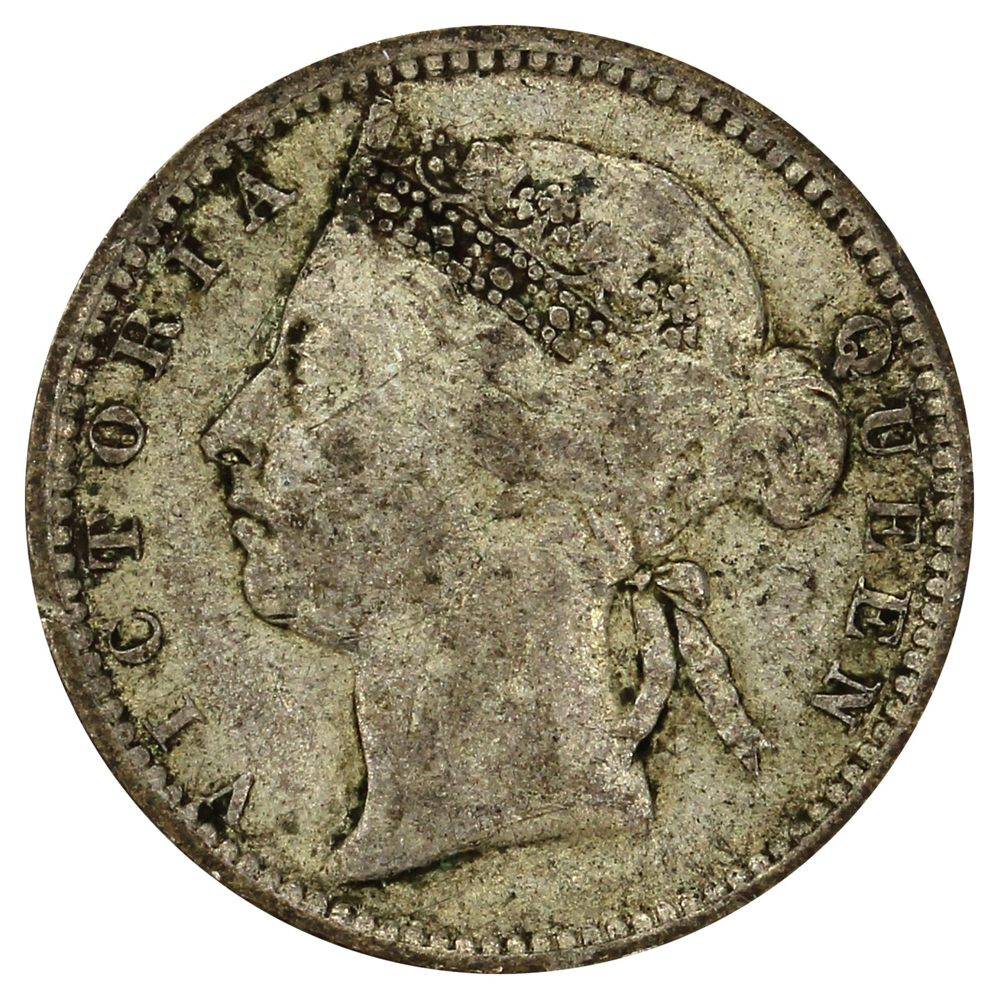Straits Settlements 1901 10 Cents Fine (F12)