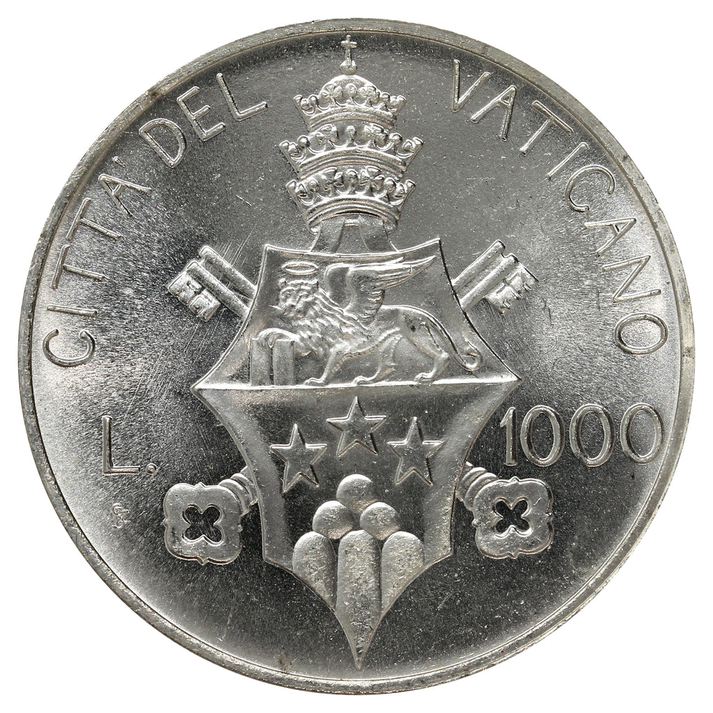 Vatican 1978 1000 Lire Brilliant Uncirculated (MS63)