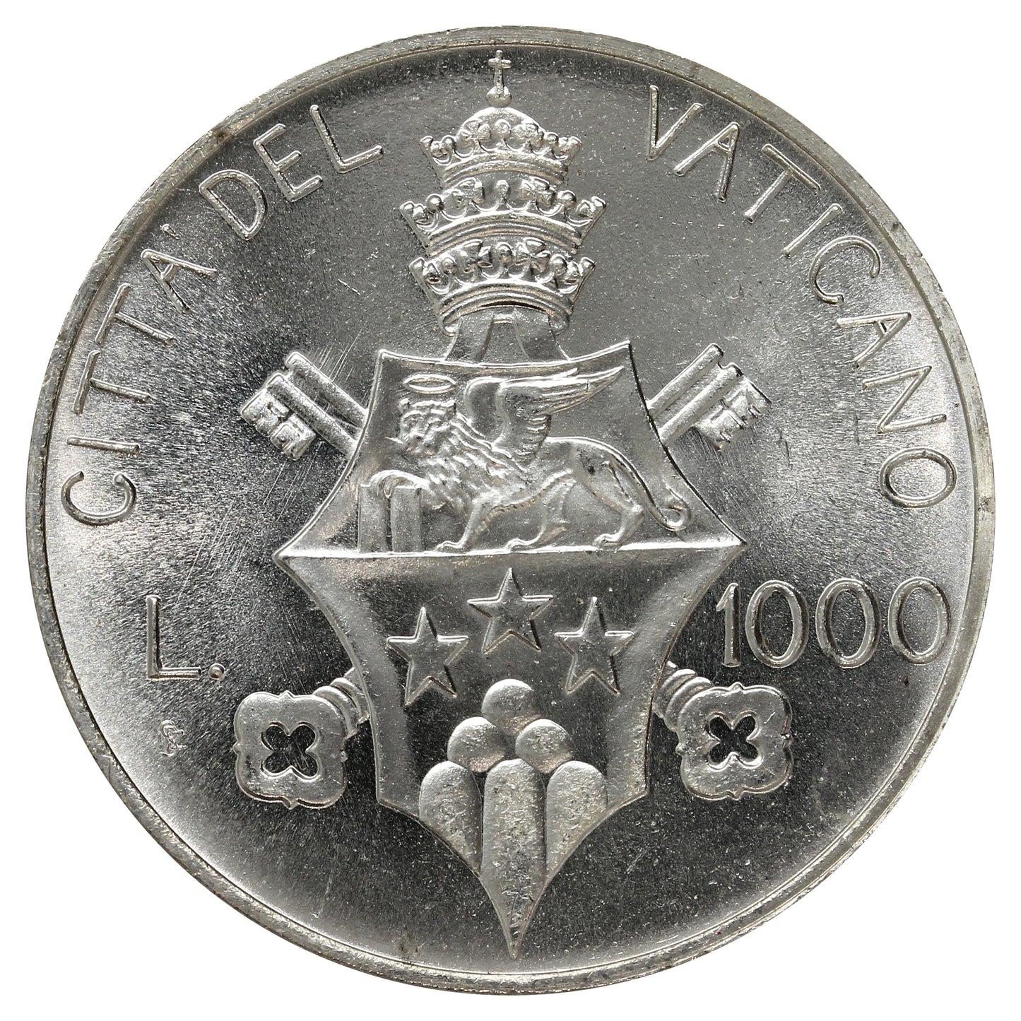 Vatican 1978 1000 Lire Brilliant Uncirculated (MS63)