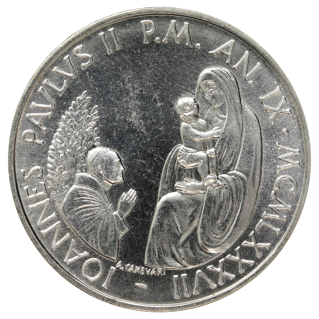 Vatican 1987IX 1000 Lire Brilliant Uncirculated (MS63)