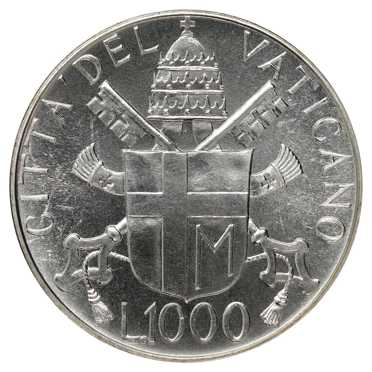 Vatican 1988X 1000 Lire Brilliant Uncirculated (MS63)