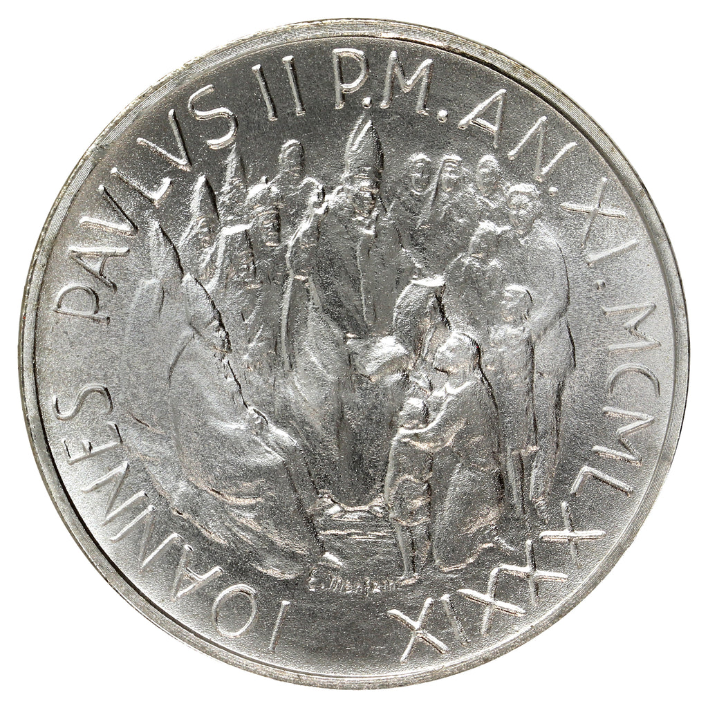 Vatican 1989XI 1000 Lire Brilliant Uncirculated (MS63)