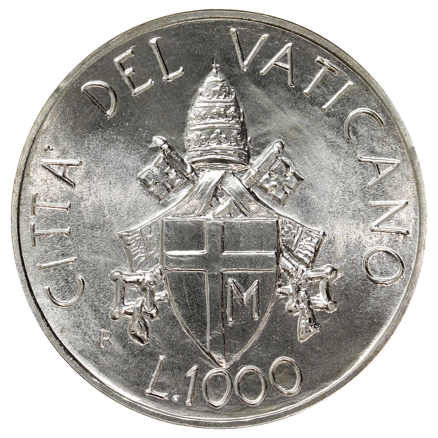 Vatican 1989XI 1000 Lire Brilliant Uncirculated (MS63)