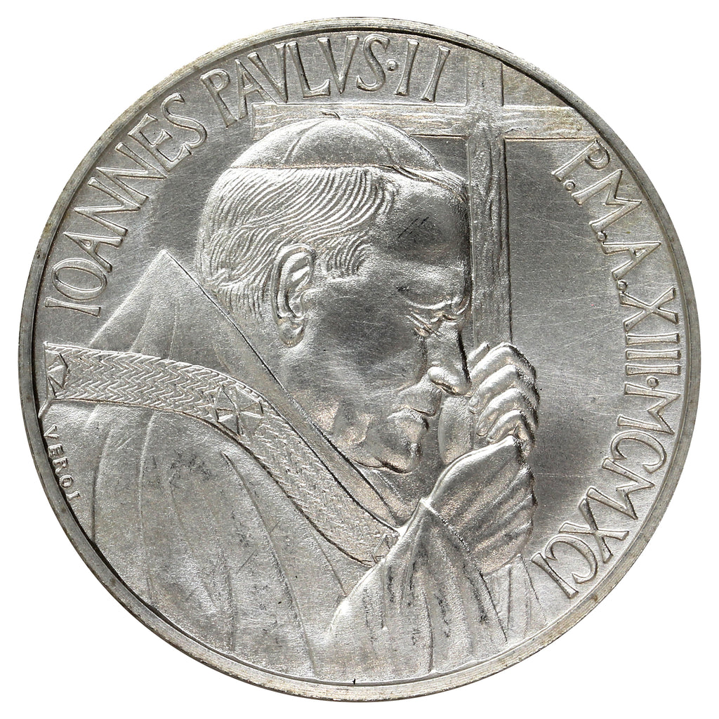 Vatican 1991XIII 500 Lire Brilliant Uncirculated (MS63)