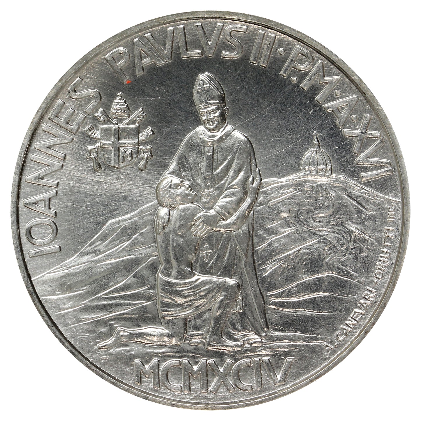 Vatican 1994XVI 1000 Lire Brilliant Uncirculated (MS63)