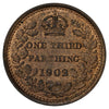 Great Britain 1902 1/3 Farthing Uncirculated (MS60)