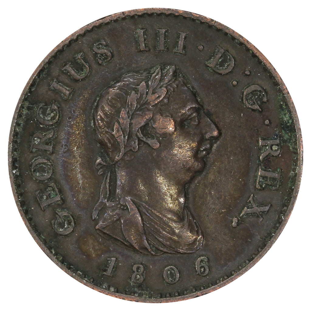 Great Britain 1806 George III Farthing VF-EF (VF30)