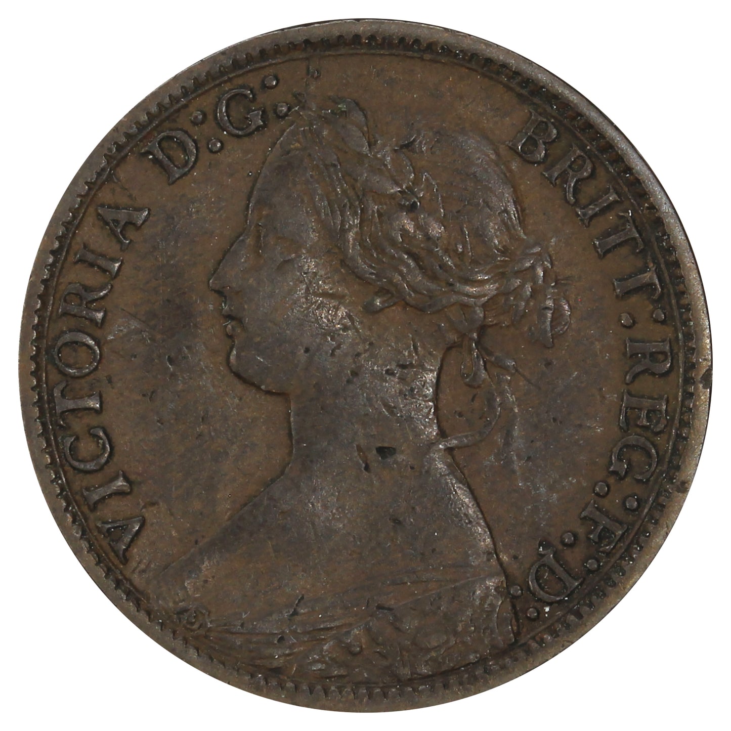 Great Britain 1868 Farthing Extra Fine (EF40)