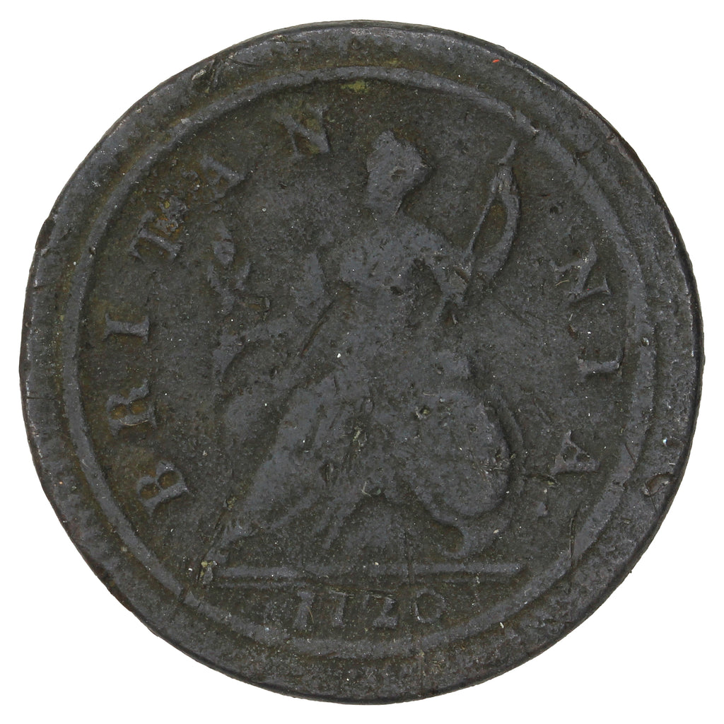 Great Britain 1720 George I 1/2 Penny Good (G4)