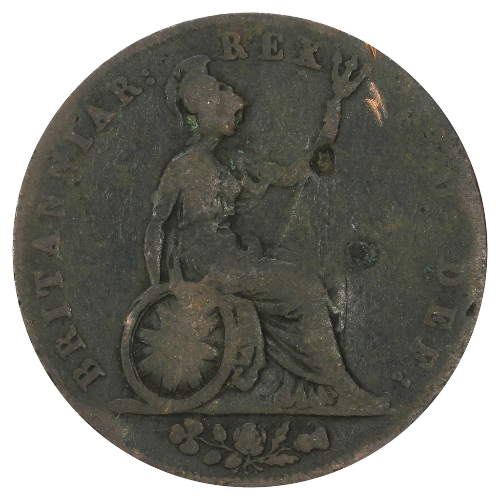 Great Britain 1826 George IV 1/2 Penny Good (G4)
