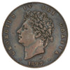 Great Britain 1827 George IV 1/2 Penny Very Fine (VF20)