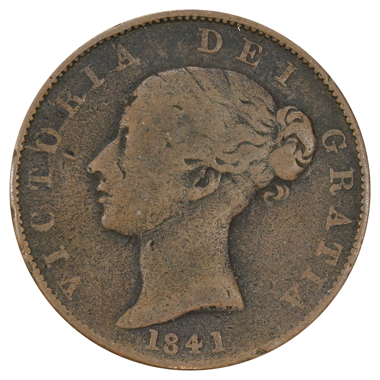 Great Britain 1841 1/2 Penny Good (G4)