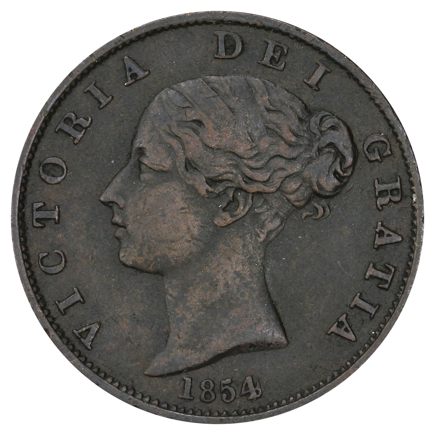 Great Britain 1854 1/2 Penny VF-EF (VF30)