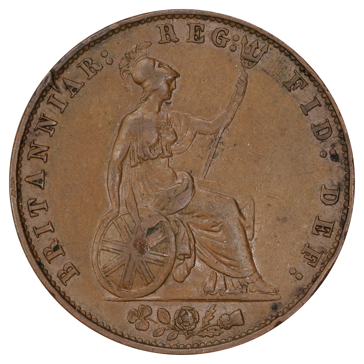Great Britain 1857 1/2 Penny Extra Fine (EF40)