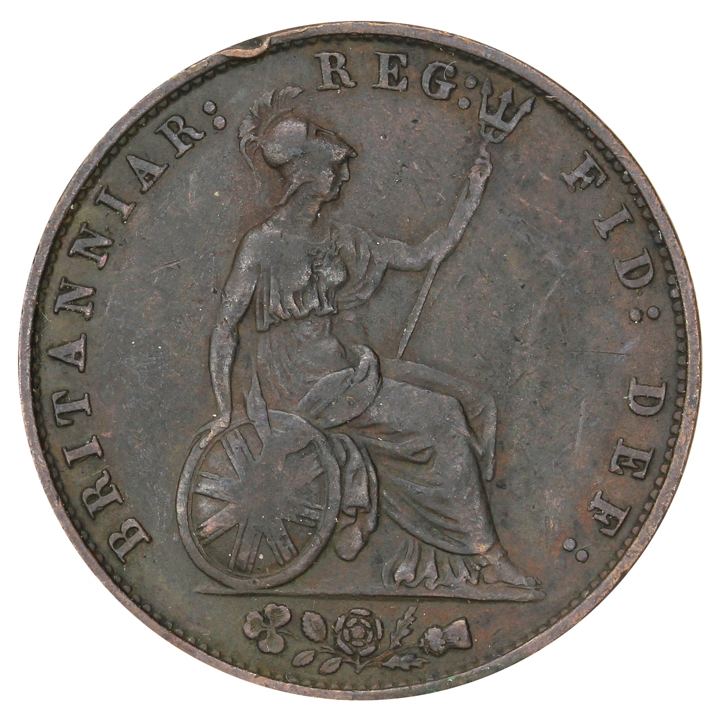 Great Britain 1857 1/2 Penny VF-EF (VF30)