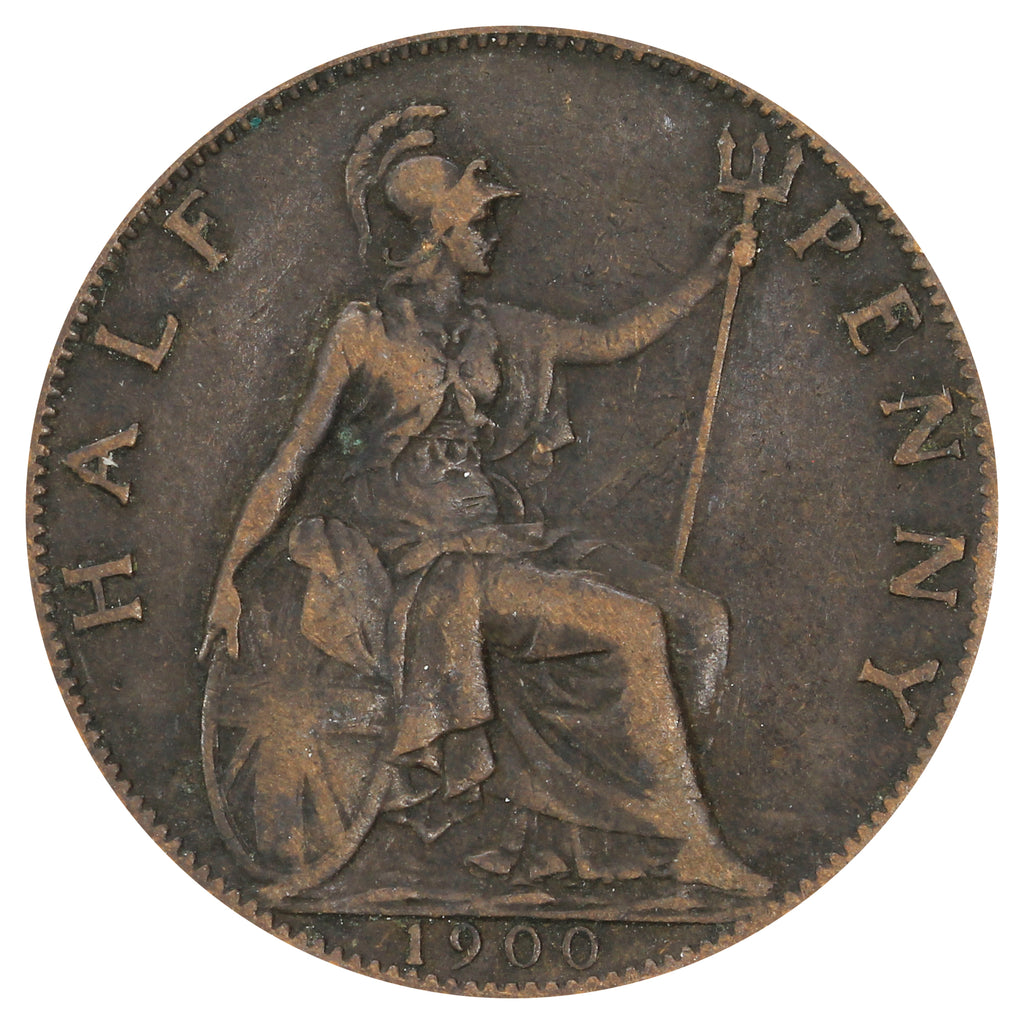 Great Britain 1900 1/2 Penny Fine (F12)