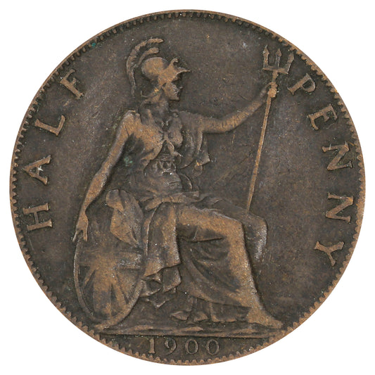 Great Britain 1900 1/2 Penny Fine (F12)