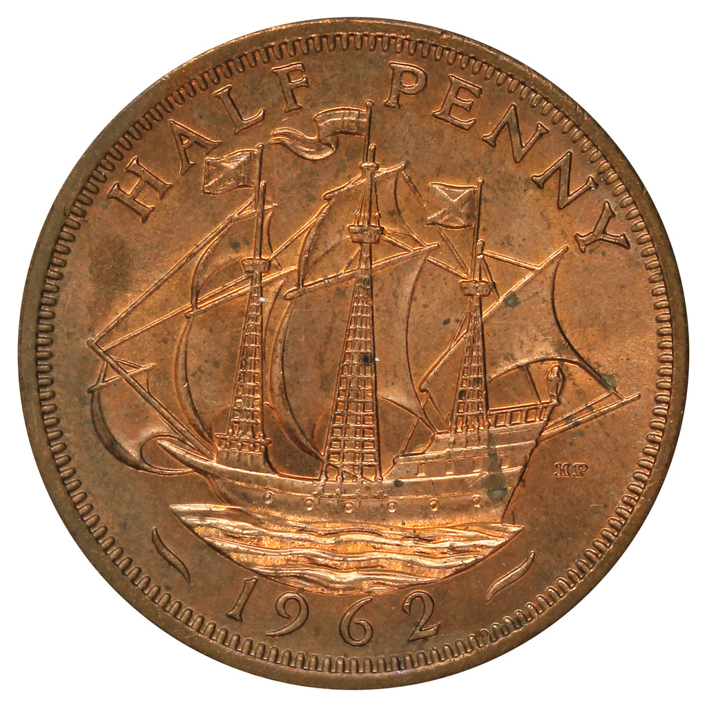 Great Britain 1962 1/2 Penny Brilliant Uncirculated (MS63)