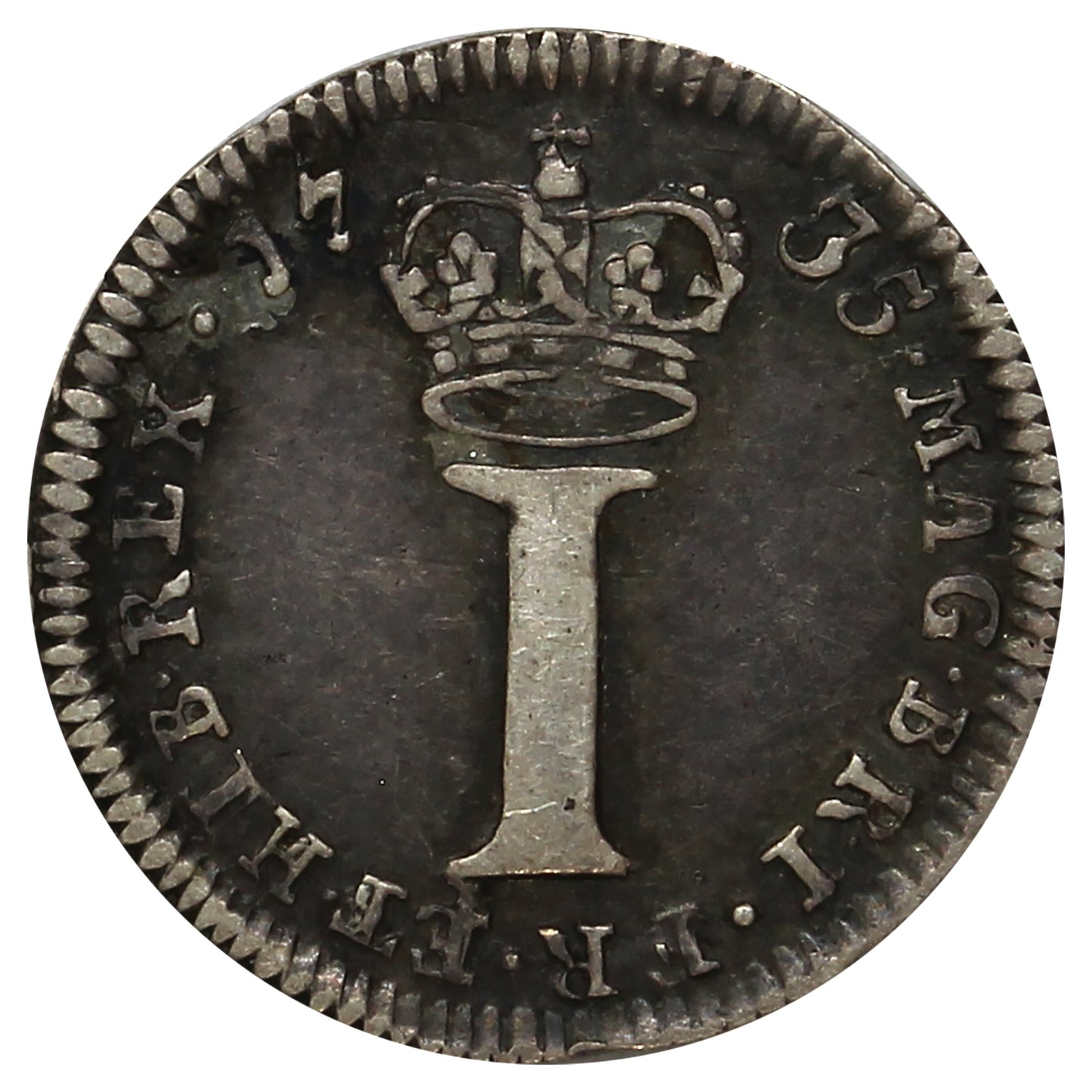 Great Britain 1735 George II Penny Very Fine (VF20)