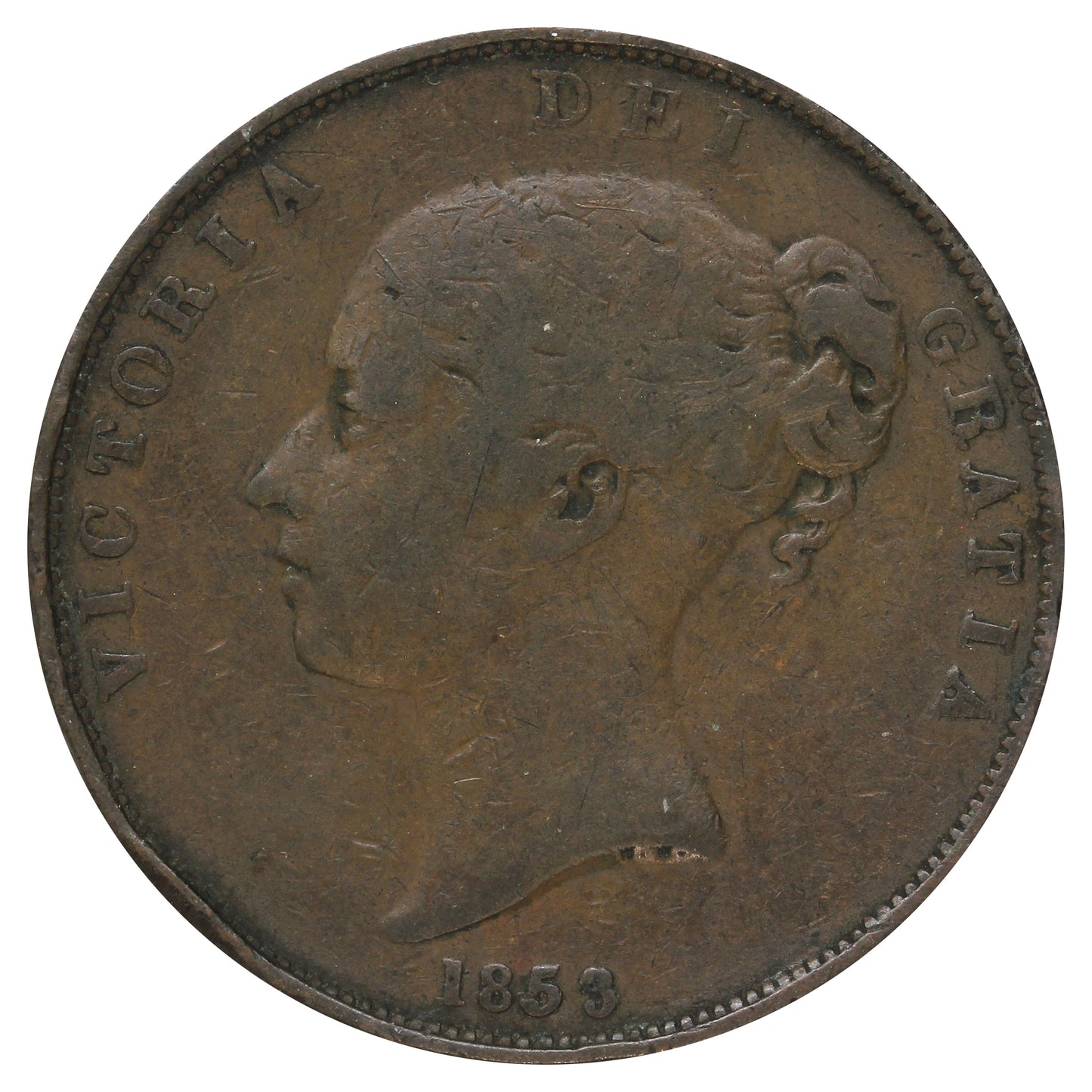 Great Britain 1853 Penny Good (G4)
