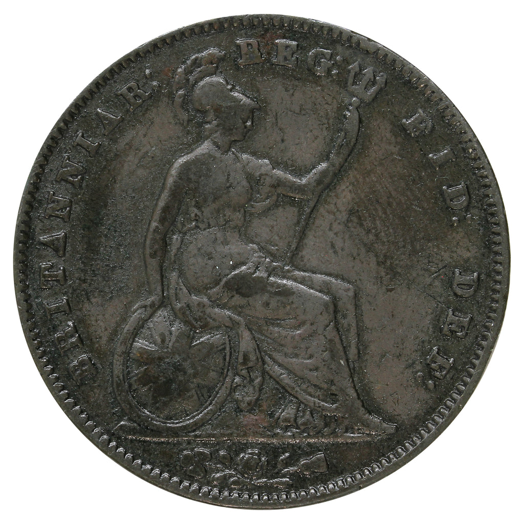 Great Britain 1854 Plain Trident Penny Good (G4)