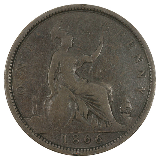 Great Britain 1866 Penny Good (G4)