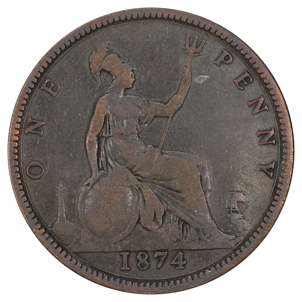 Great Britain 1874 Penny Good (G4)
