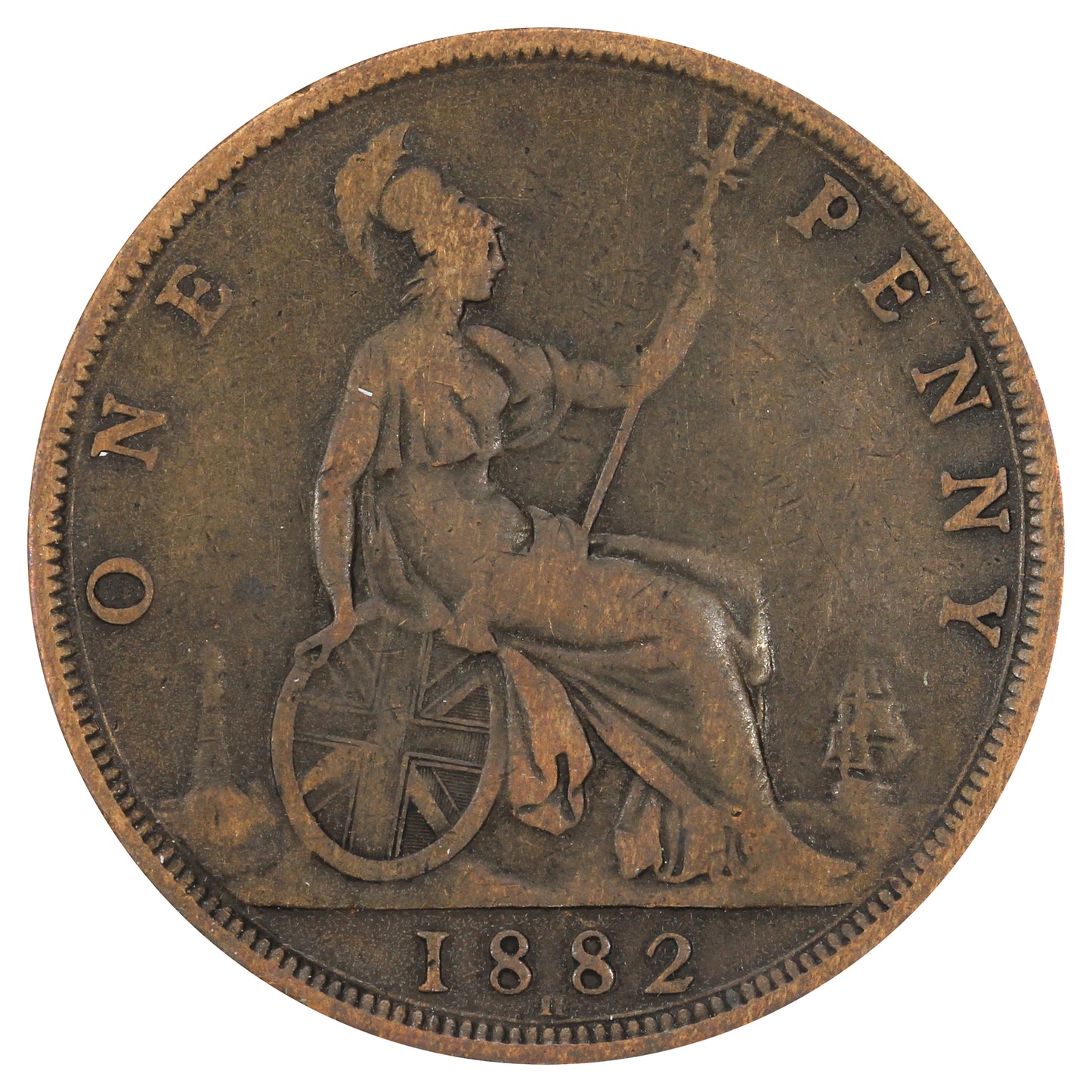 Great Britain 1882H Penny Very Good (VG8)