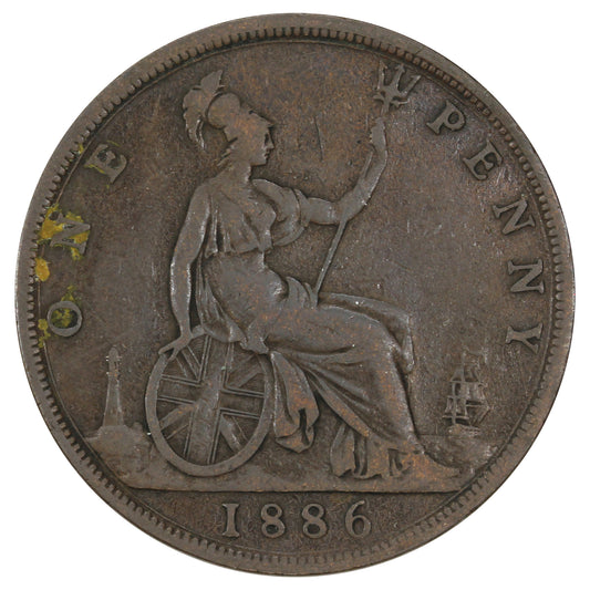 Great Britain 1886 Penny Good (G4)