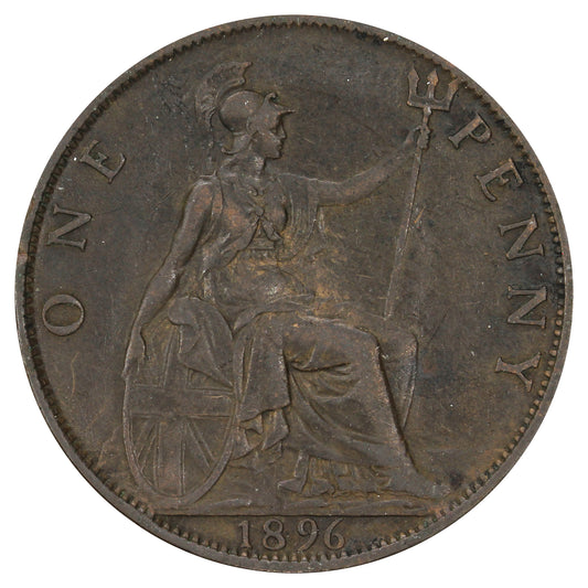Great Britain 1896 Penny Very Fine (VF20)
