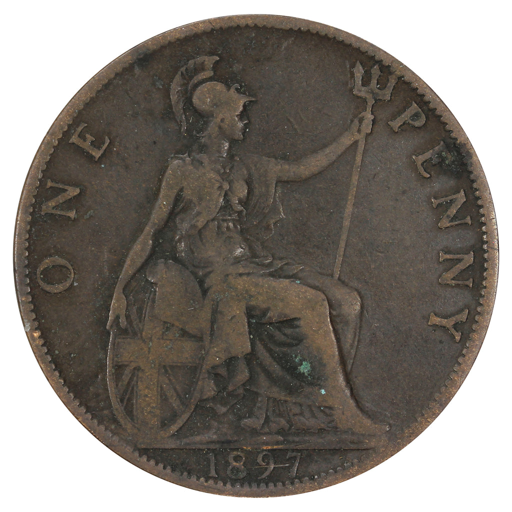 Great Britain 1897 Penny Very Good (VG8)