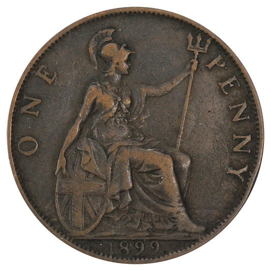 Great Britain 1899 Penny Fine (F12)