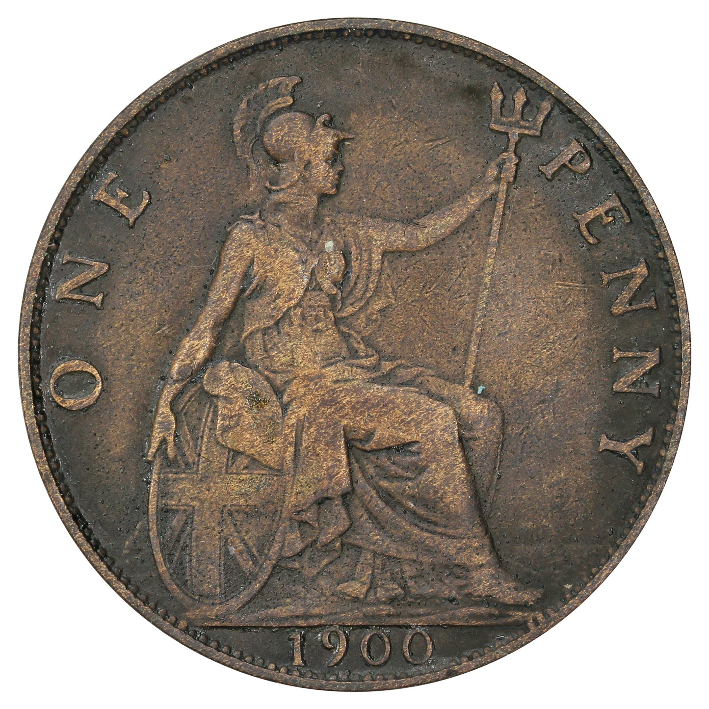Great Britain 1900 Penny Fine (F12)