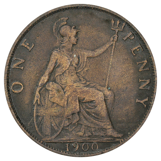 Great Britain 1900 Penny Fine (F12)