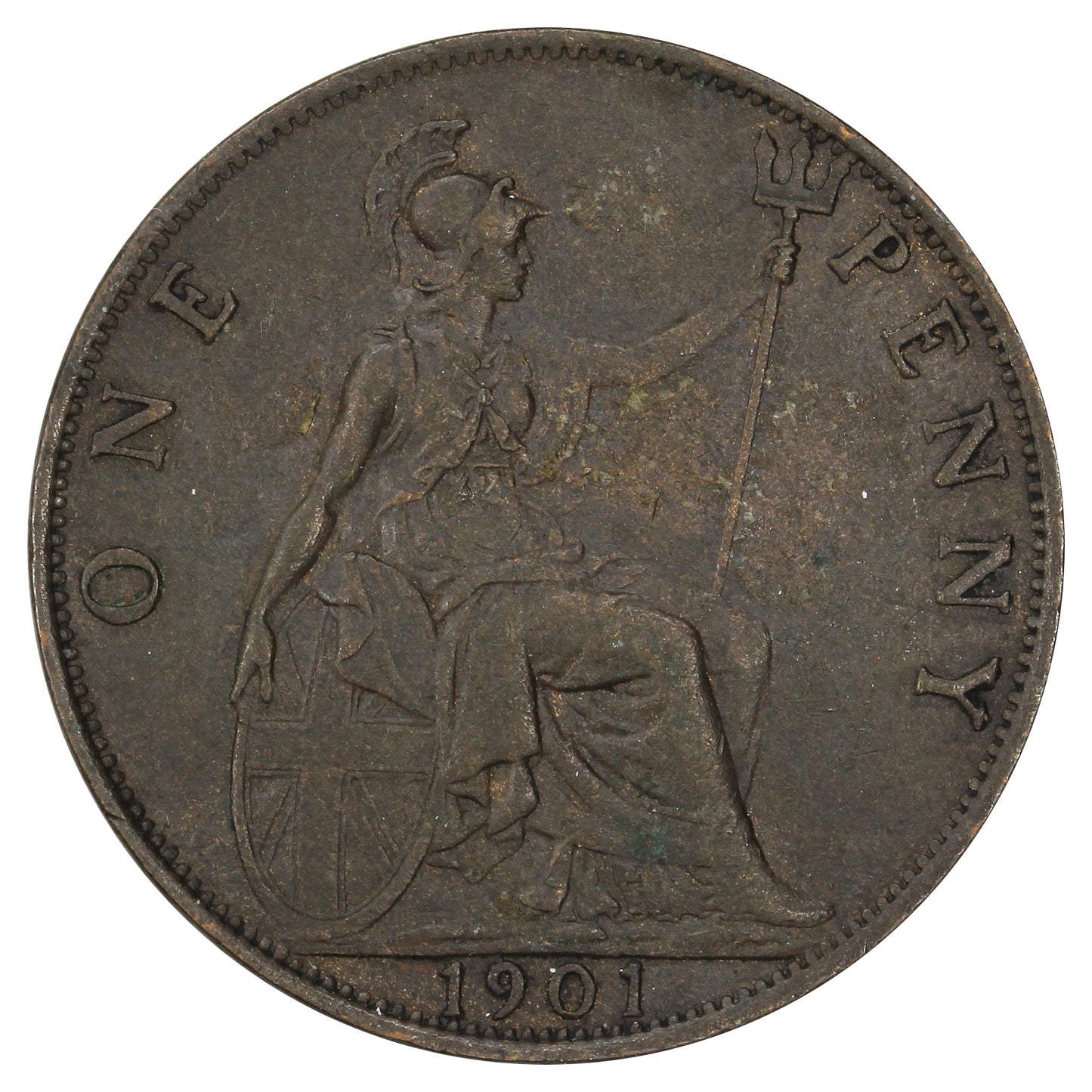 Great Britain 1901 Penny Very Fine (VF20)