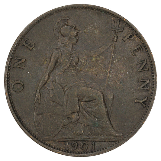 Great Britain 1901 Penny Very Fine (VF20)