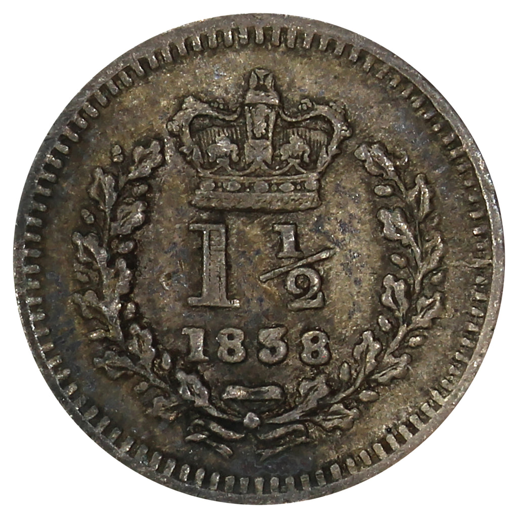 Great Britain 1838 1 1/2 Pence Fine (F12)