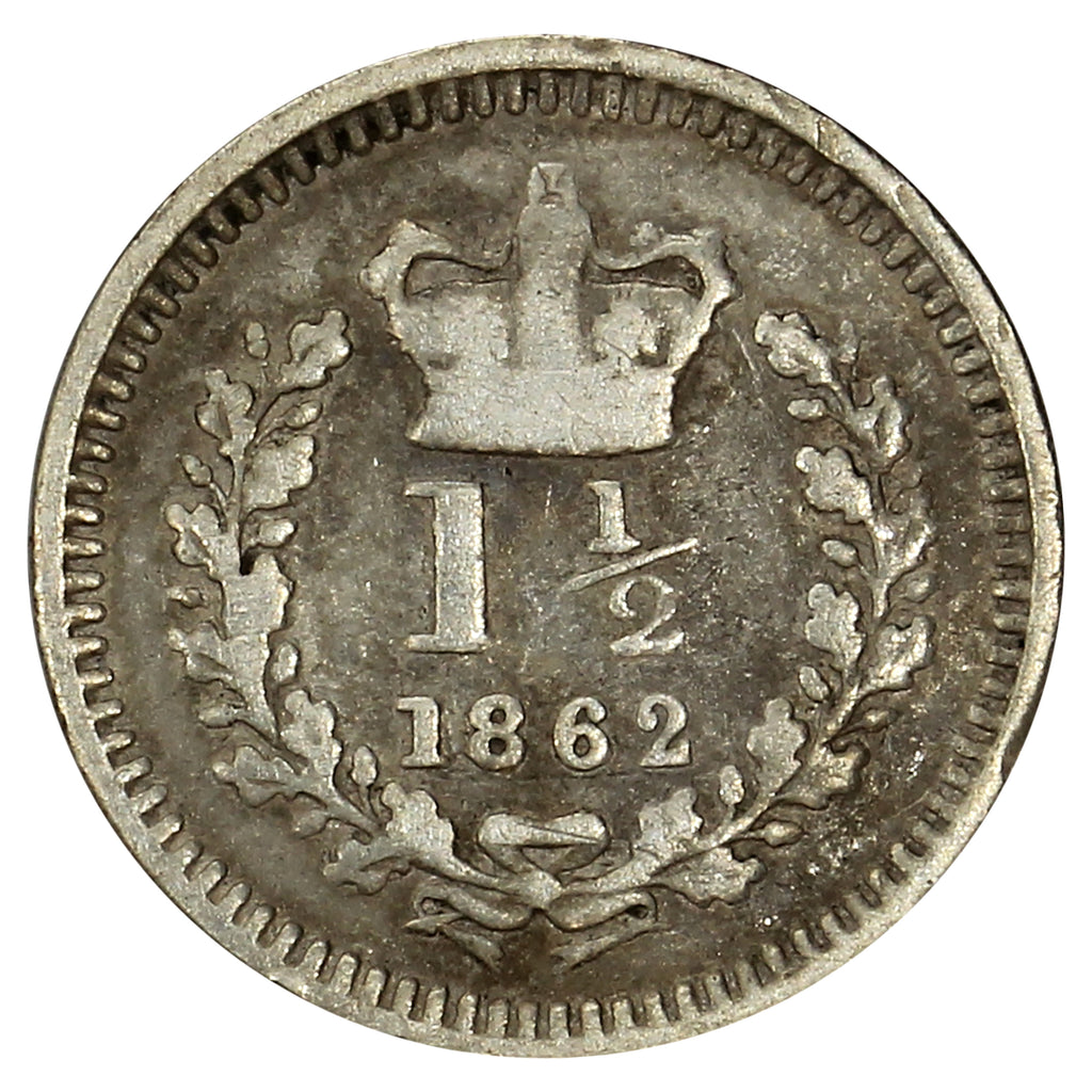 Great Britain 1862 1 1/2 Pence Fine (F12)