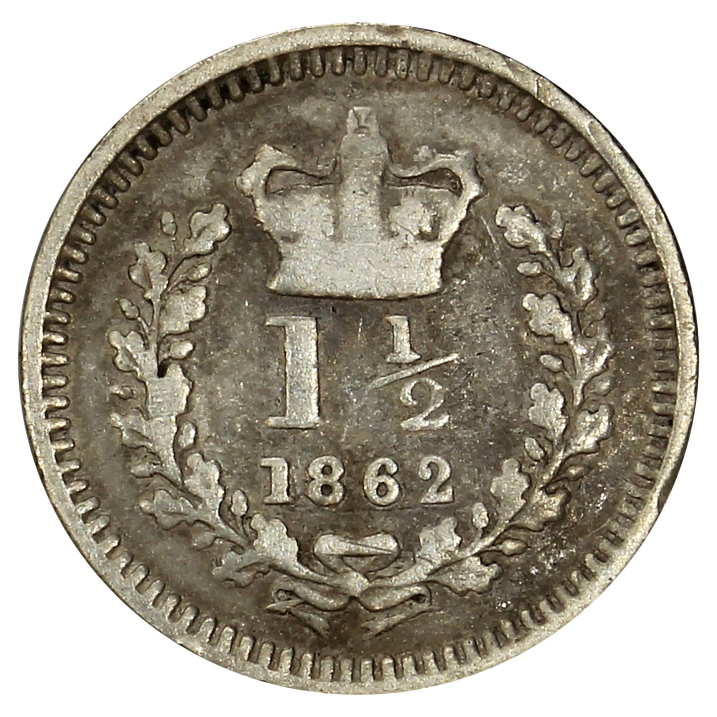 Great Britain 1862 1 1/2 Pence Fine (F12)