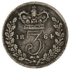 Great Britain 1864 3 Pence Fine (F12)