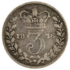 Great Britain 1876 3 Pence Very Good (VG8)