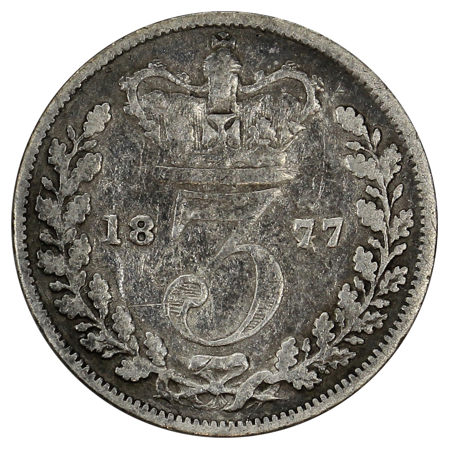 Great Britain 1877 3 Pence G-VG (G6)