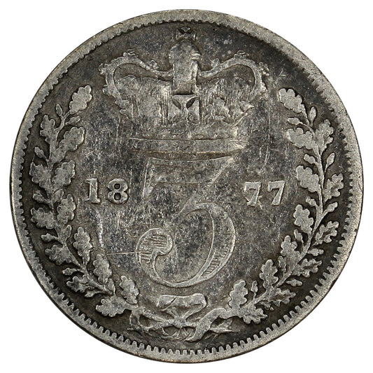 Great Britain 1877 3 Pence G-VG (G6)