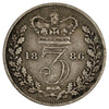 Great Britain 1886 3 Pence Very Fine (VF20)