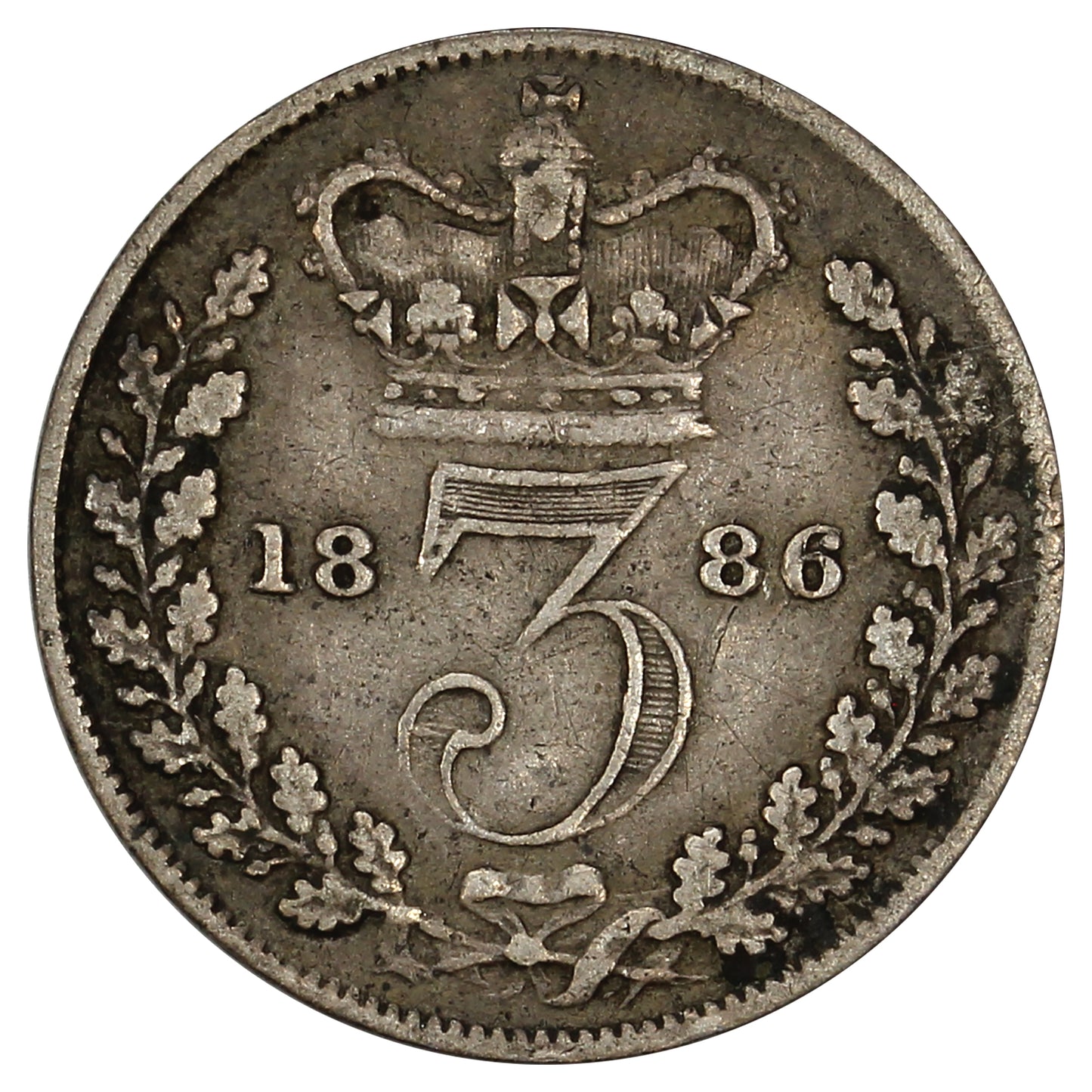 Great Britain 1886 3 Pence Very Fine (VF20)
