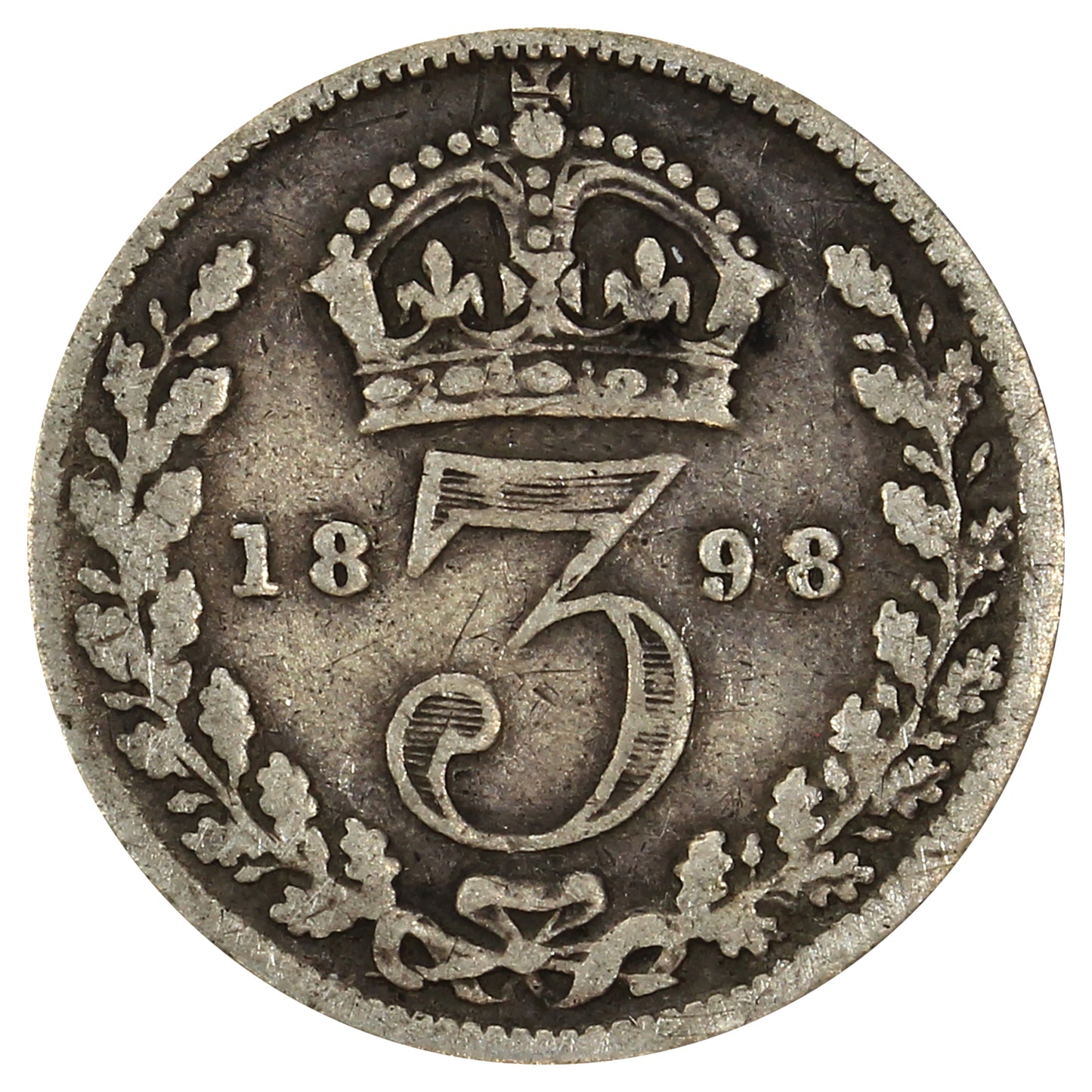 Great Britain 1898 3 Pence Very Good (VG8)