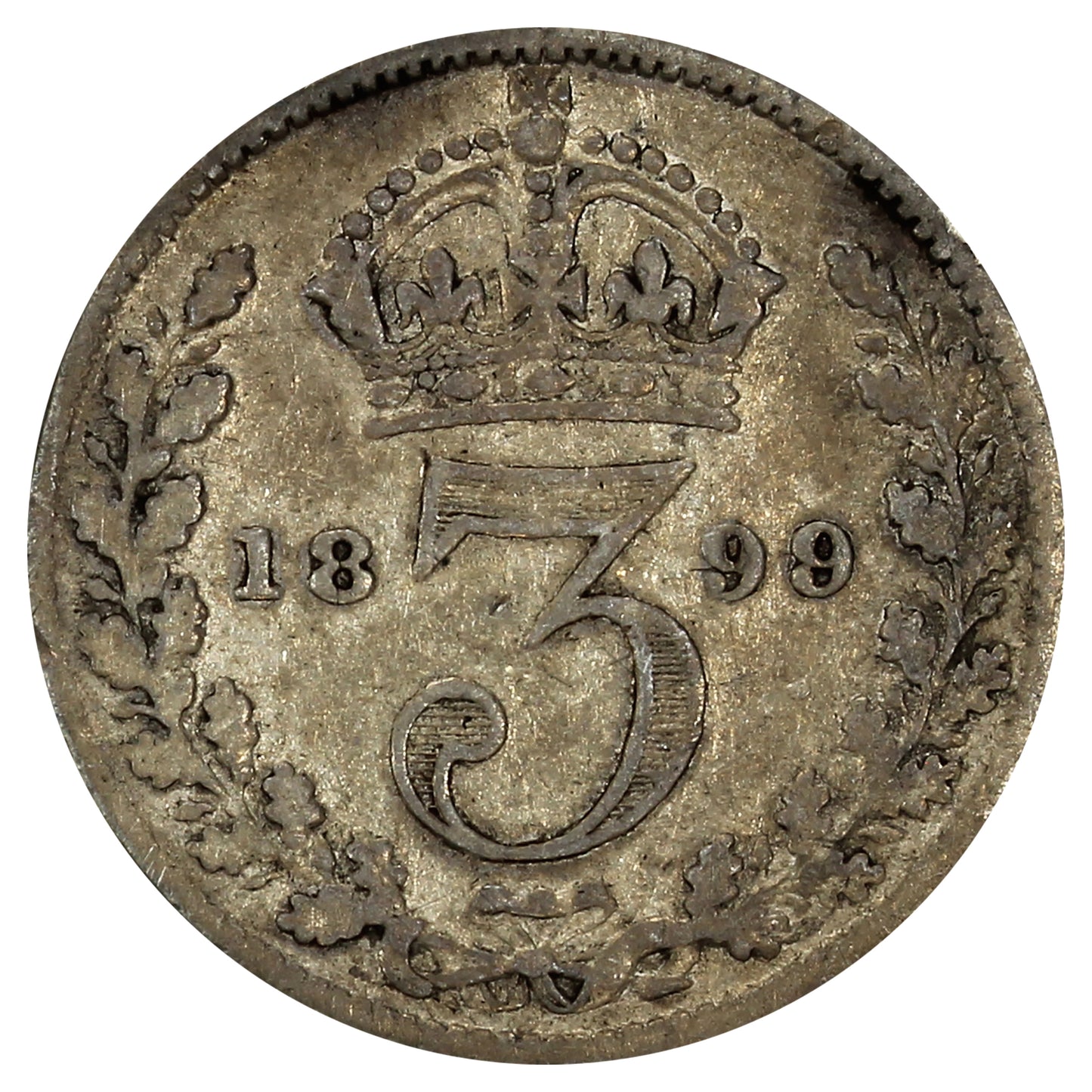 Great Britain 1899 3 Pence Very Good (VG8)